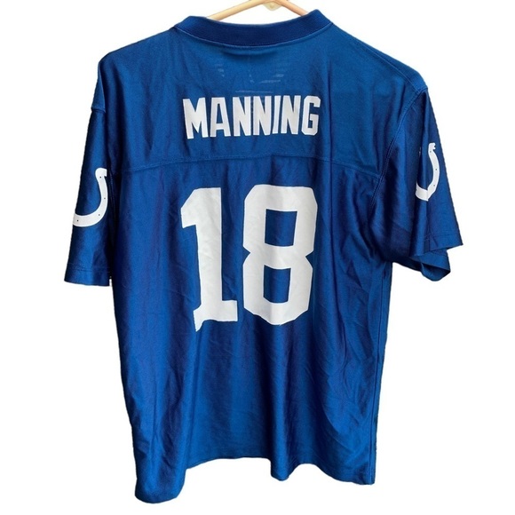 Vintage Nike Indianapolis Colts Patrick Manning Jersey 18 Size XL Blokette - Picture 3 of 8